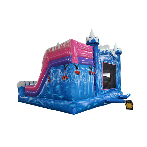 Ice Princess Slide Bouncy Castle