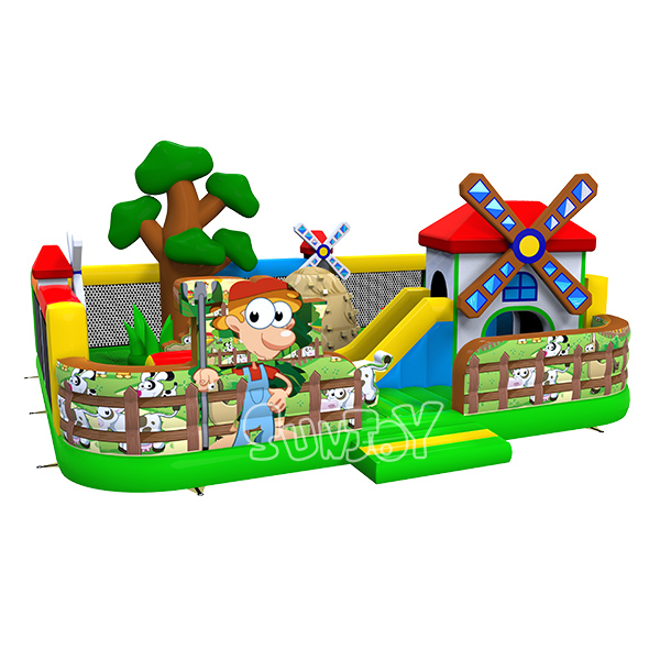 Windmill Theme Inflatable Amusement Park New Design For Children SJ-NAP19106