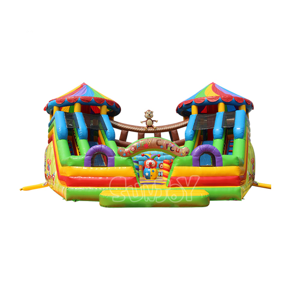 10M Inflatable Monkey Circus Playground For Children SJ-AP19005