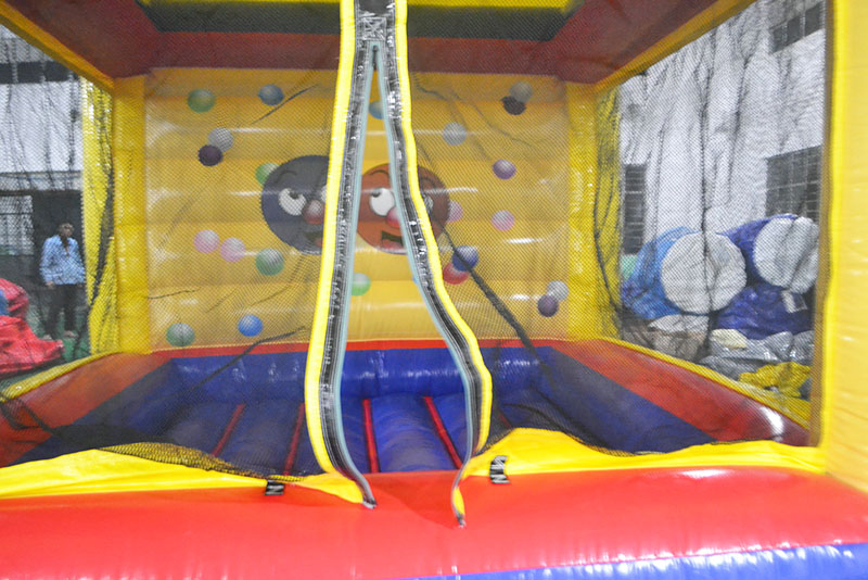 inflatable ball pit netting entrance