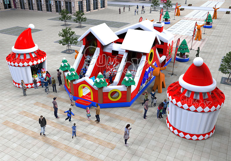 Christmas house amusement park effect picture